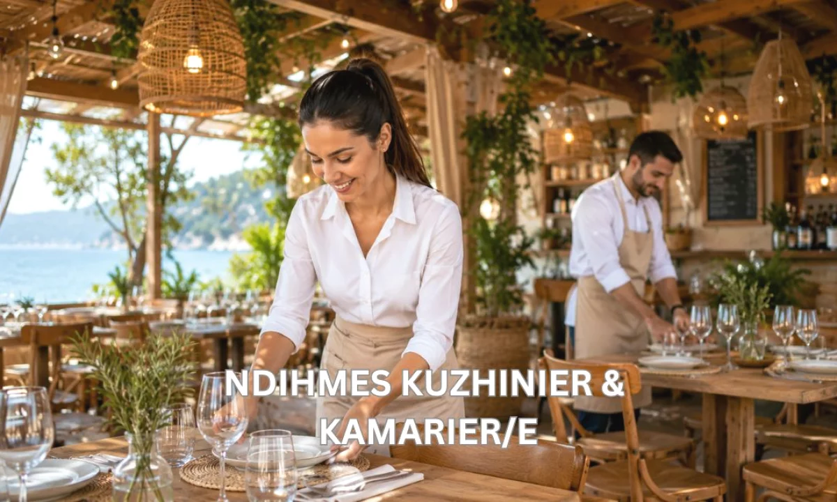 Njoftime Pune ne Vlore, Profesioni Kamarier/e,  Ndihmes Kuzhinier/e , Fillestar/Pak eksperience, Pagesa Me Marreveshje.