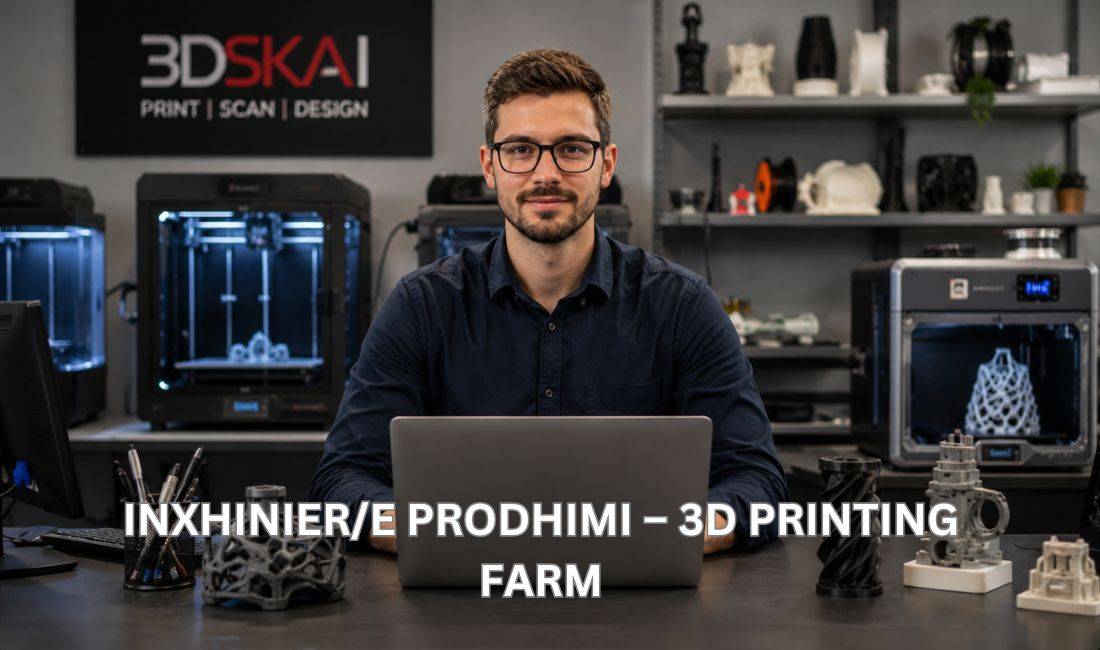 Njoftime Pune ne Tirane, Profesioni Inxhinier /e prodhimi 3D , Fillestar/Pak eksperience, Pagesa 65,000  Leke.