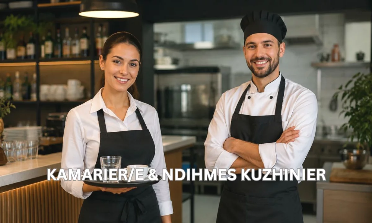 Njoftime Pune ne Tirane, Profesioni NDIHMES KUZHINIER, KAMARIER/E , Fillestar/Pak eksperience, Pagesa Me Marreveshje.