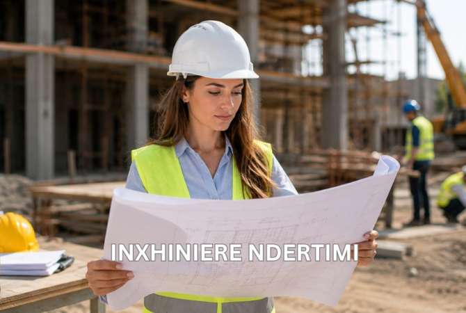 Njoftime Pune per Inxhiniere Ndertimi(F/M) ne Tirane