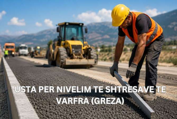 Njoftime Pune per Usta per Nivelim te Shtresave te Varfra (Greza) ne Vlore