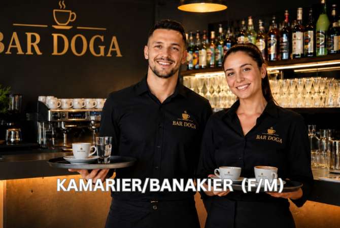 Njoftime Pune per Kamarier/e ne Tirane