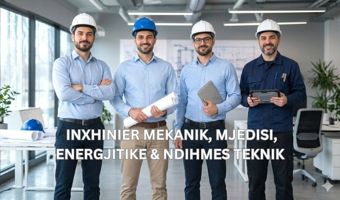 Njoftime Pune ne Tirane, Profesioni 🔹 Inxhinier Mekanik 🔹 Inxhinier Mjedisi 🔹 Inxhinier Energjitike🔹Ndihmes Teknik , Me eksperience, Pagesa Me Marreveshje.