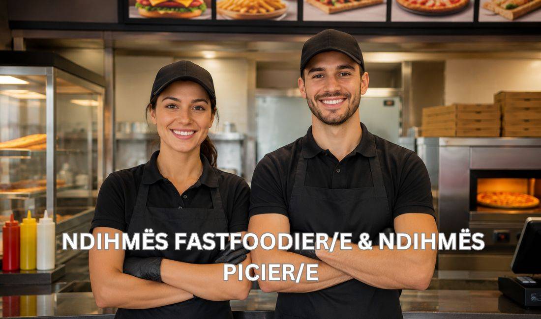 Njoftime Pune ne Tirane, Profesioni Ndihmës Fastfoodier/e,  Ndihmës Picier/e , Fillestar/Pak eksperience, Pagesa 60,000  Leke.