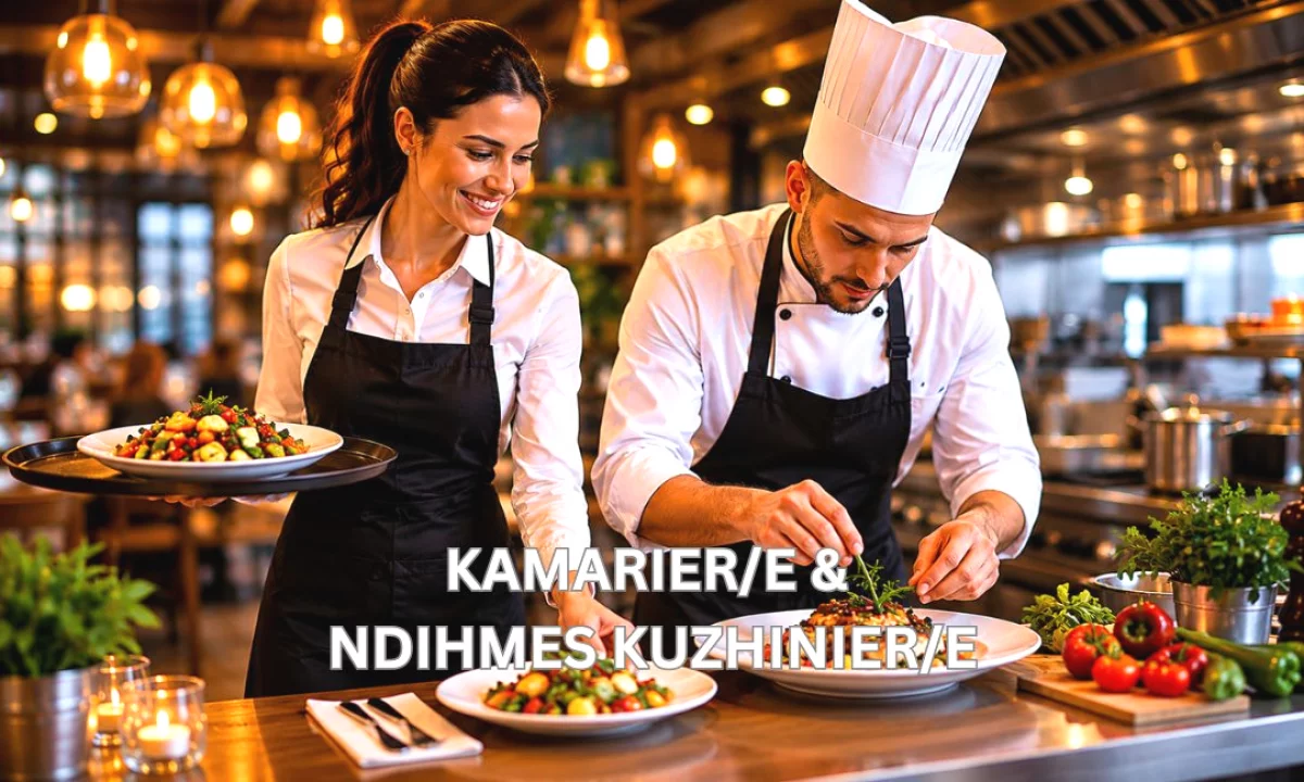 Njoftime Pune ne Tirane, Profesioni Kamarier/e, Ndihmes Kuzhinier/e , Fillestar/Pak eksperience, Pagesa Me Marreveshje.