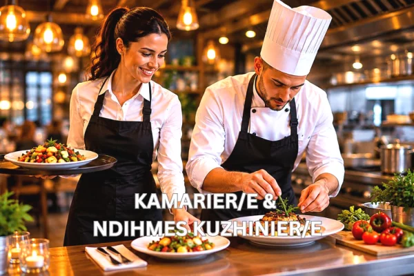 Njoftime Pune per Kamarier/e, Ndihmes Kuzhinier/e ne Tirane
