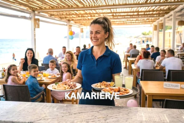 Njoftime Pune per Kamarier/e ne Durres