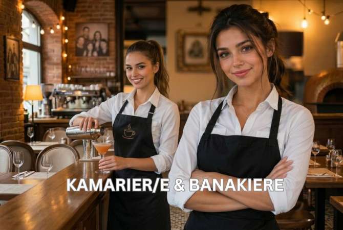 Njoftime Pune per Kamarier/e, Banakiere ne Tirane