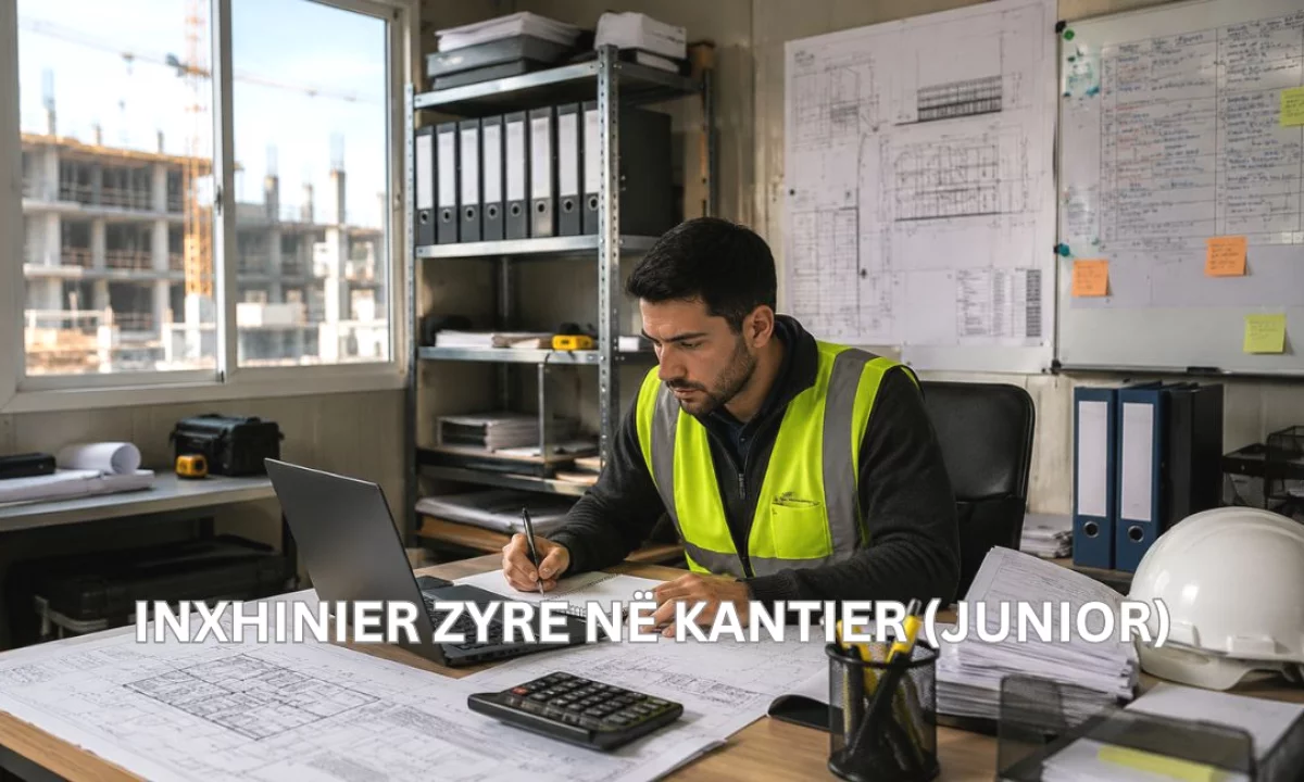Njoftime Pune ne Vlore, Profesioni Inxhinier Zyre në Kantier (Junior) , Me eksperience, Pagesa Me Marreveshje.