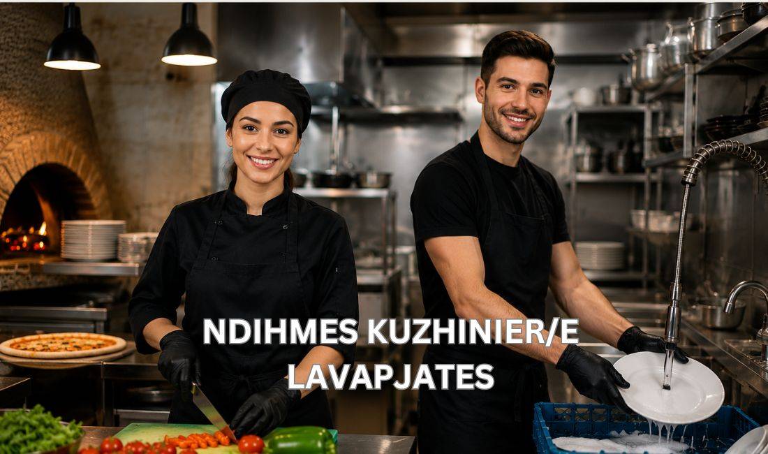 Njoftime Pune ne Tirane, Profesioni Ndihmes Kuzhunier/e, Lavapjates , Fillestar/Pak eksperience, Pagesa Me Marreveshje.