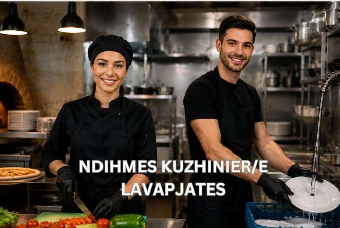 Njoftime Pune per Ndihmes Kuzhunier/e, Lavapjates ne Tirane