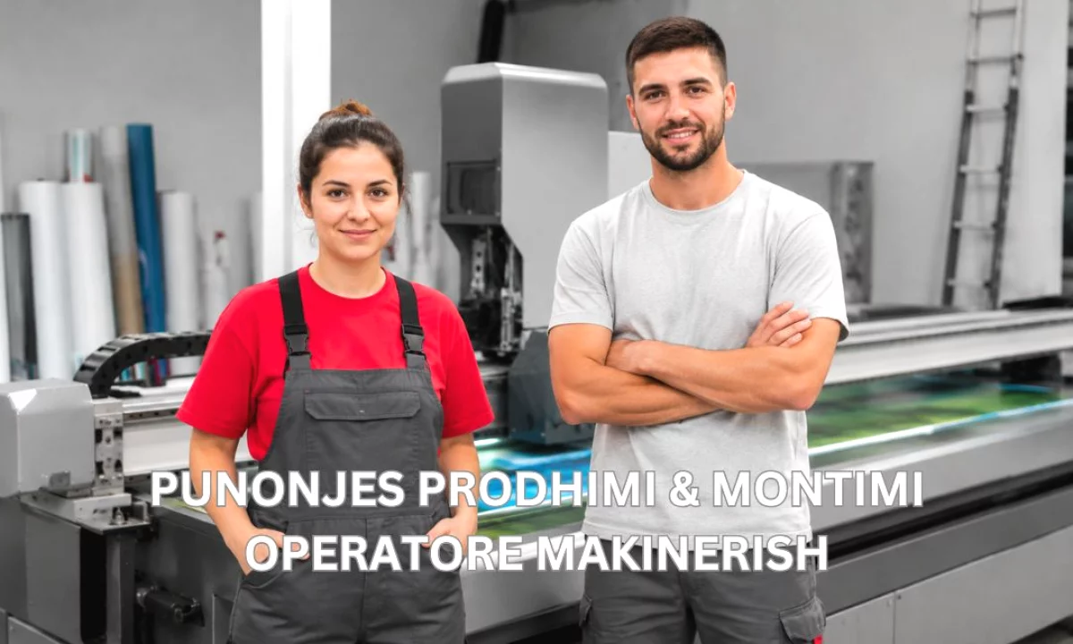 Njoftime Pune ne Tirane, Profesioni Punonjes Prodhimi & Montimi, Operatore Makinerish , Fillestar/Pak eksperience, Pagesa Me Marreveshje.