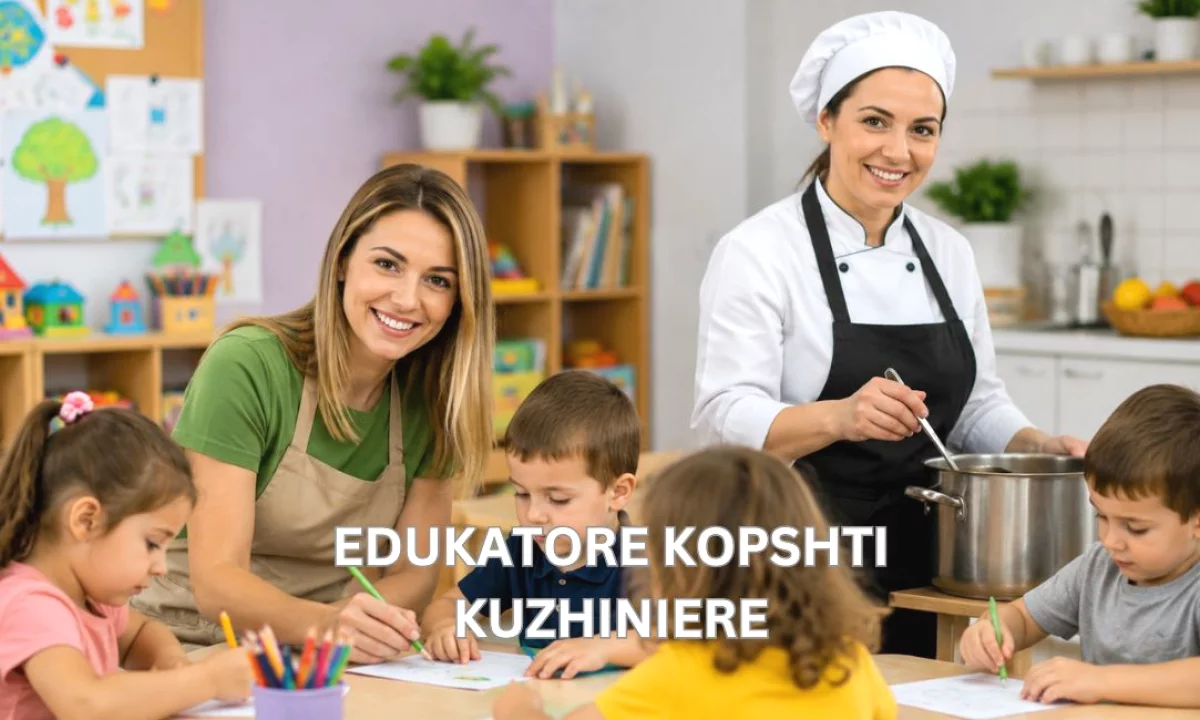 Njoftime Pune ne Tirane, Profesioni Edukatore Kopshti, Kuzhiniere , Fillestar/Pak eksperience, Pagesa Me Marreveshje.