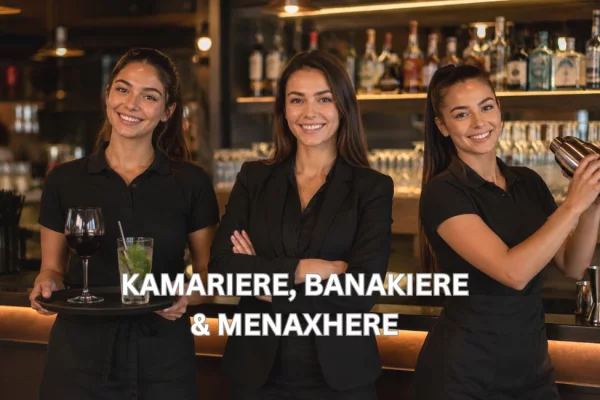 Njoftime Pune per 🍽️ Kamariere 🍹 Banakiere 👩‍💼 Menaxhere ne Tirane