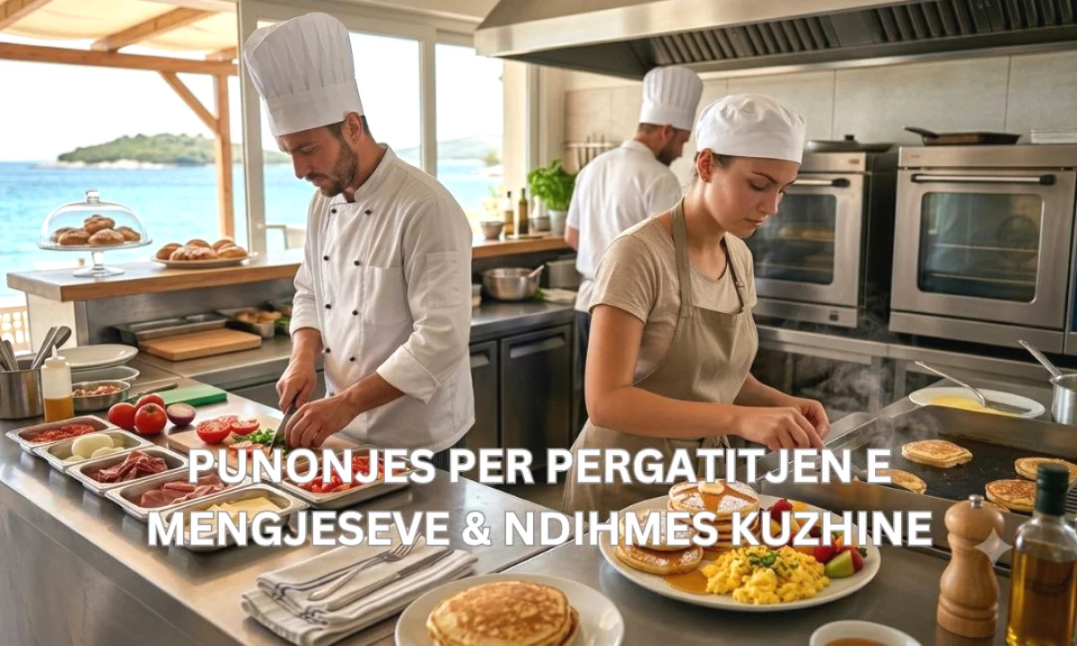 Njoftime Pune ne Sarande, Profesioni PUNONJES PER PERGATITJEN E MENGJESEVE, NDIHMES KUZHINE , Fillestar/Pak eksperience, Pagesa Me Marreveshje.