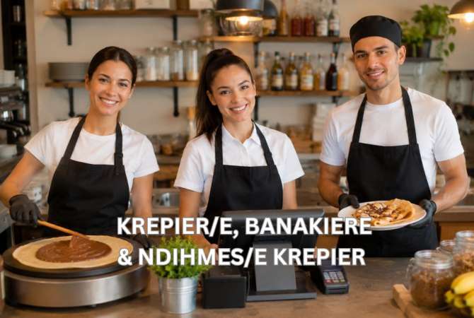 Njoftime Pune per Krepier/e, Banakiere, Ndihmes/e Krepier ne Tirane