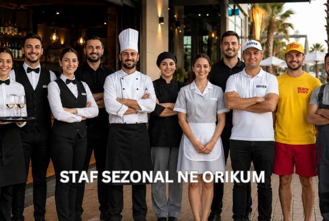 Njoftime Pune per Kamarier/e,Banakier/e,Kuzhinier/e,Ndihmës Kuzhinier/e,Sanitare,Shofer,Punëtor Plazhi ne Vlore