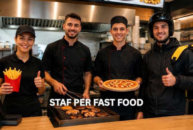Njoftime Pune per Fast Foodier &amp; Zgarist &amp; Picajol &amp; Motorrist ne Tirane