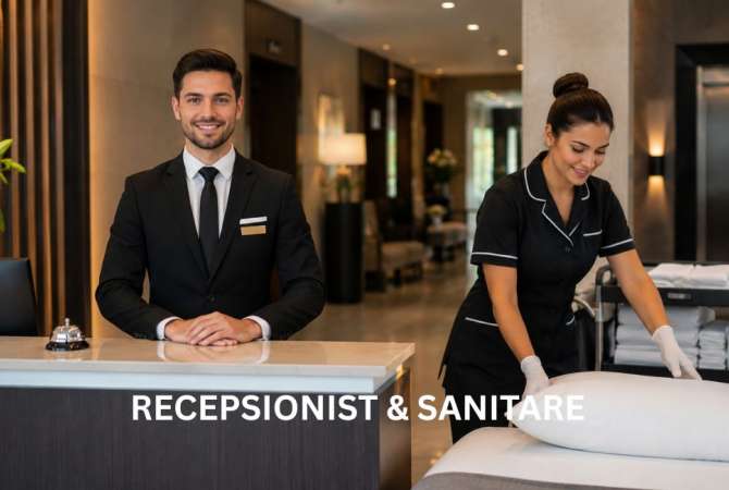 Njoftime Pune per Recepsionist (Turni III – Turni i Nates) • Sanitare ne Tirane