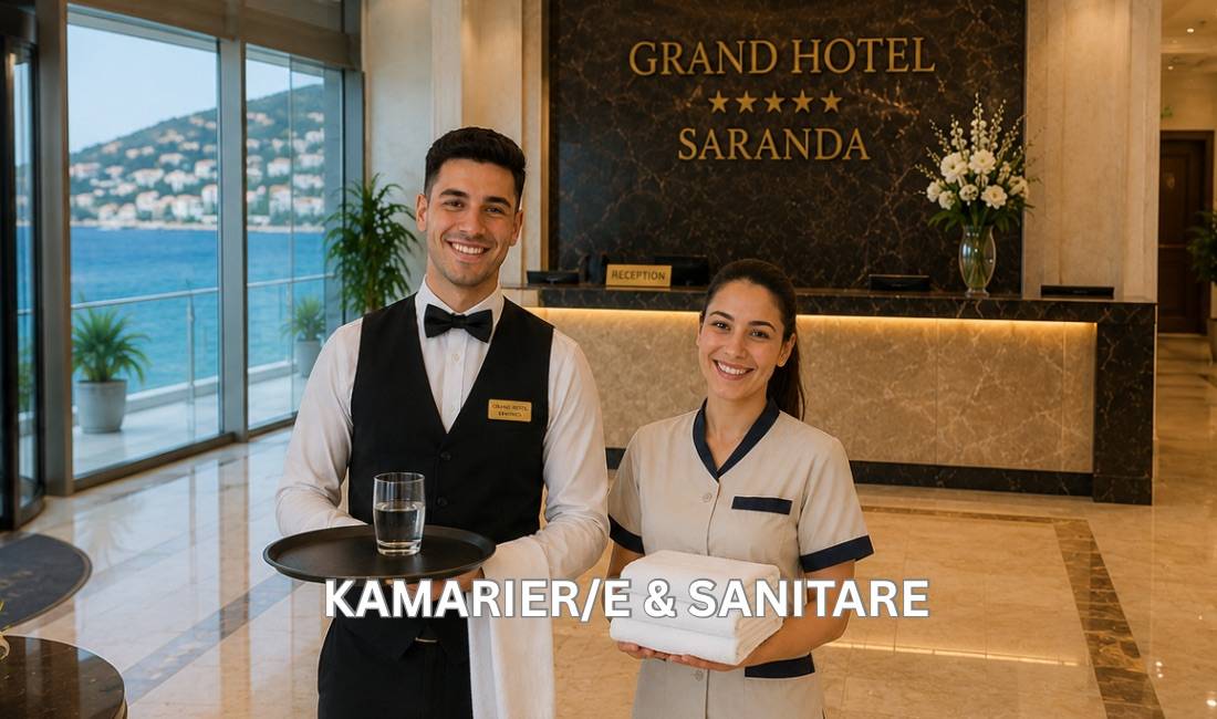 Njoftime Pune ne Sarande, Profesioni Kamarier/e Lounge, Sanitare , Me eksperience, Pagesa Me Marreveshje.