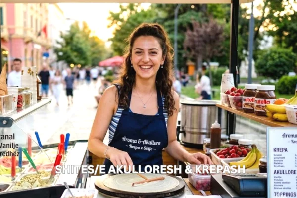 Njoftime Pune per Shitese per akullore dhe krepa ne Sarande
