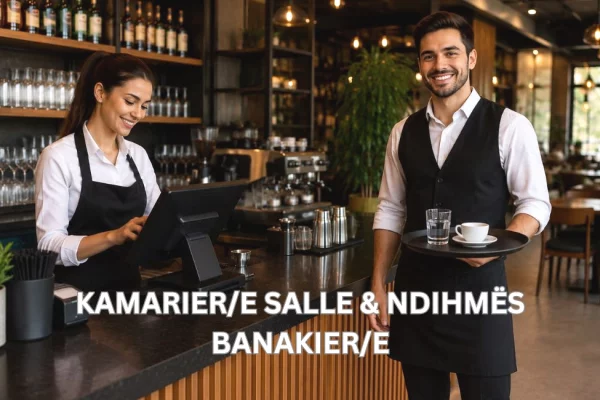 Job Offers for Kamarier/e Salle &amp; Ndihmës Banakier/e in Vlora
