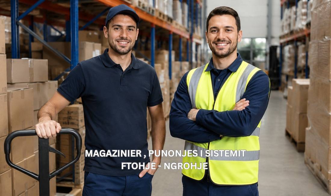 Njoftime Pune ne Tirane, Profesioni Magazinier,Punonjes per sistemin ftohje-ngrohje , Pa Eksperience, Pagesa Me Marreveshje.