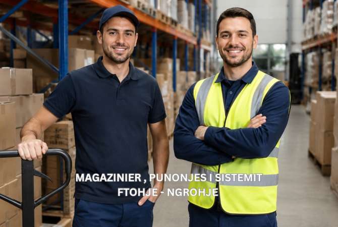 Njoftime Pune per Magazinier,Punonjes per sistemin ftohje-ngrohje ne Tirane