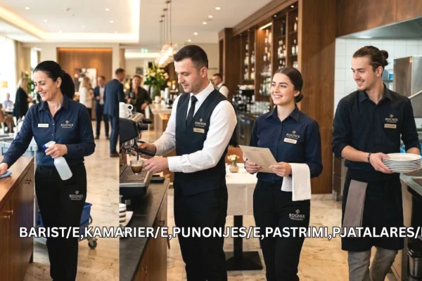 Njoftime Pune per Barist/e ,Kamarier/e ,Punonjës/e Pastrimi , Pjatalarës/e ne Tirane