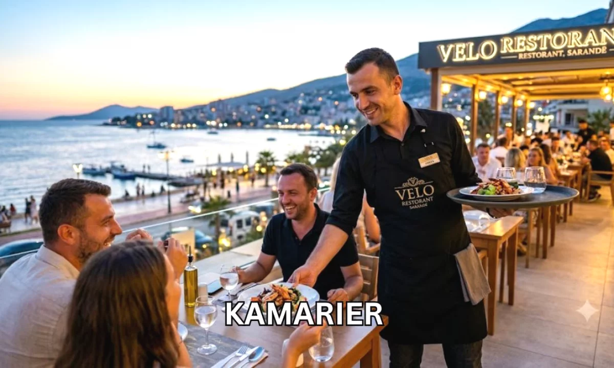 Njoftime Pune ne Sarande, Profesioni Kamarier , Me eksperience, Pagesa Me Marreveshje.