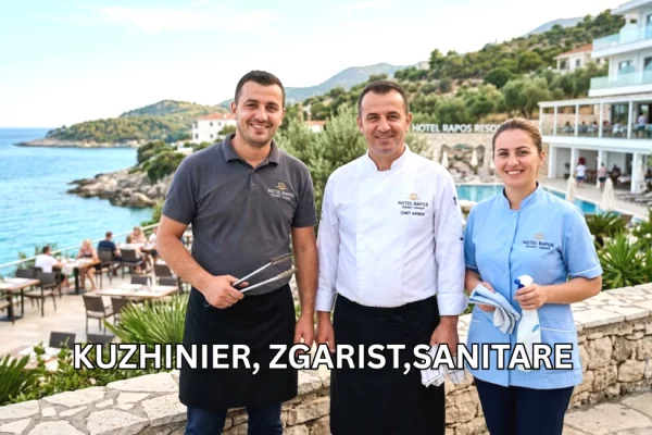 Njoftime Pune per Kuzhinier,Zgarist, Sanitare ne Himare