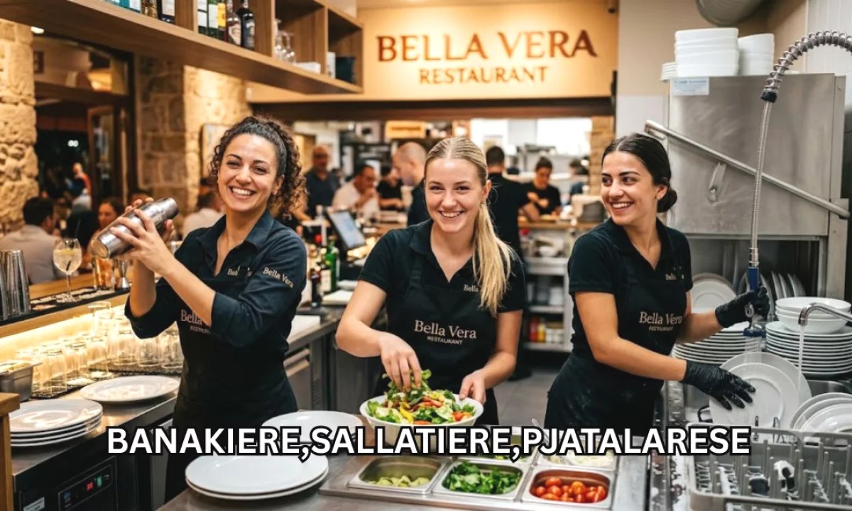 Njoftime Pune ne Shkoder, Profesioni Banakiere,Sallatiere,Pjatalarese , Fillestar/Pak eksperience, Pagesa Me Marreveshje.