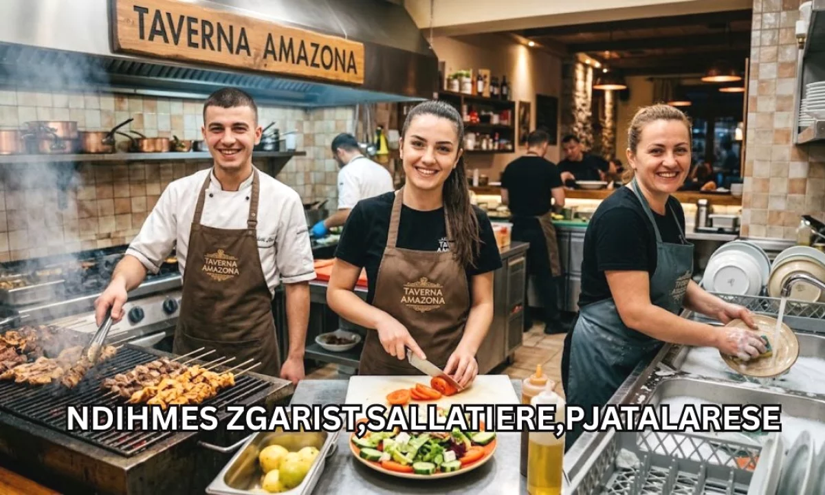 Njoftime Pune ne Tirane, Profesioni Ndihmes Zgarist, Sallatiere, Pjatalarese , Me eksperience, Pagesa Me Marreveshje.