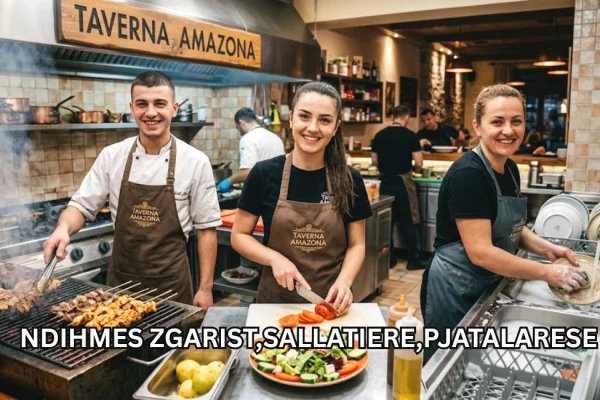 Njoftime Pune per Ndihmes Zgarist, Sallatiere, Pjatalarese ne Tirane