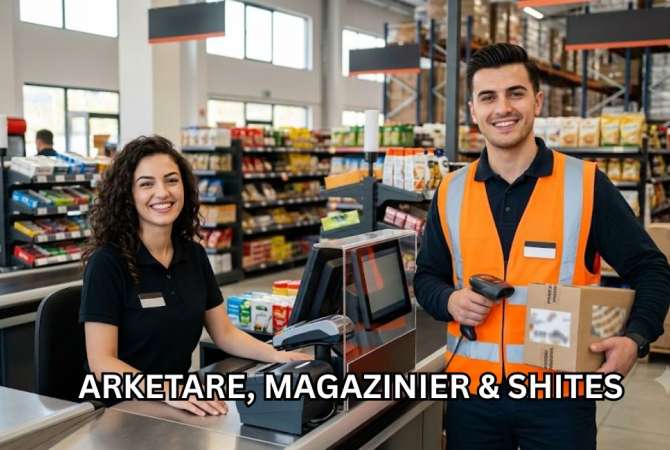 Njoftime Pune per Arketare,Magazinier ne Tirane
