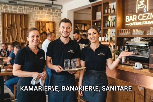 Njoftime Pune per Kamarier\\e, Banakier\\e, Sanitare ne Tirane