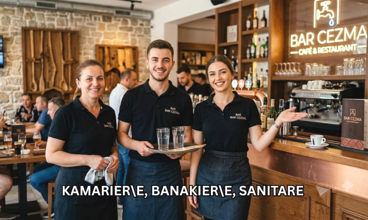 Njoftime Pune ne Tirane, Profesioni Kamarier\\e, Banakier\\e, Sanitare , Fillestar/Pak eksperience, Pagesa Me Marreveshje.