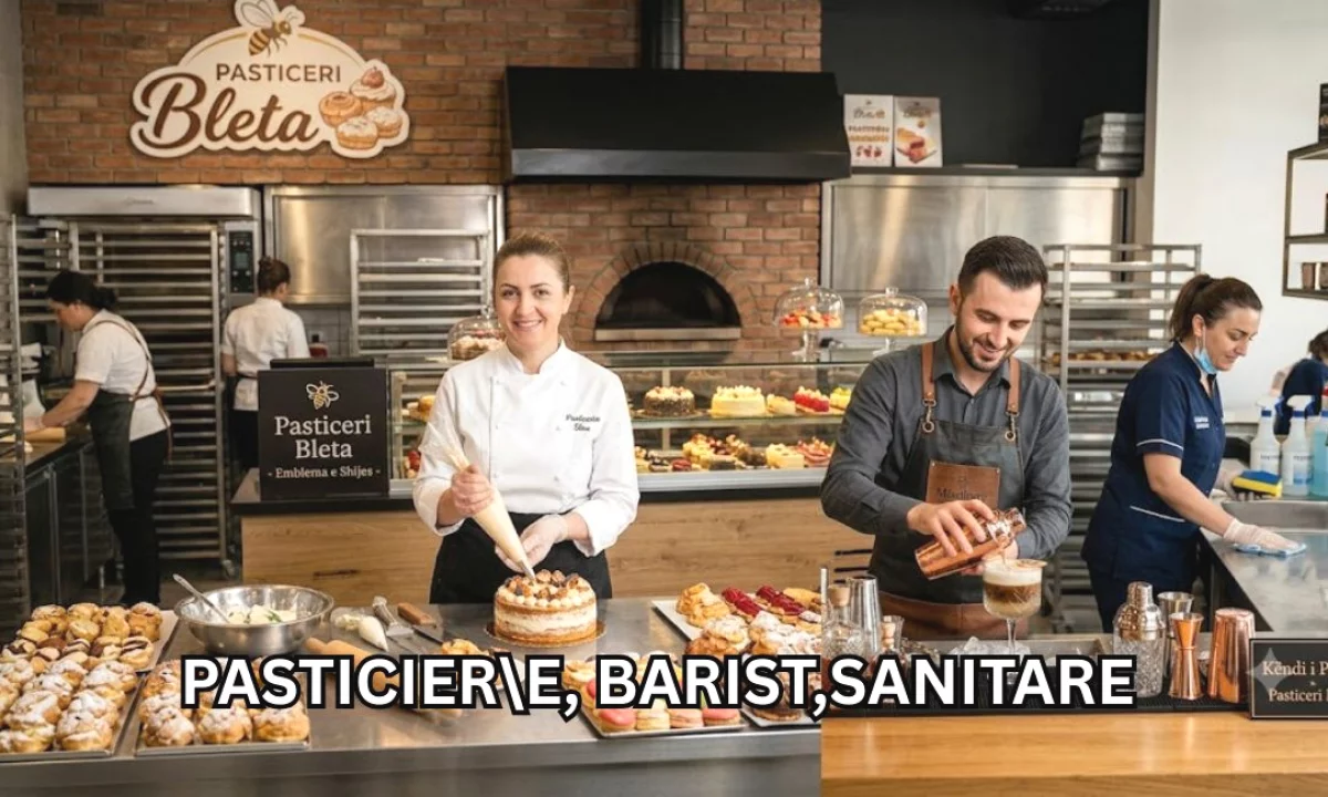 Njoftime Pune ne Sarande, Profesioni • Pastiçier\\e,Barist për Cocktails , Sanitare , Me eksperience, Pagesa Me Marreveshje.