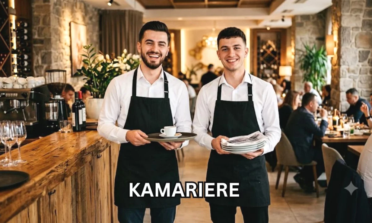 Njoftime Pune ne Tirane, Profesioni 2  Kamariere , Me eksperience, Pagesa 450  Euro.