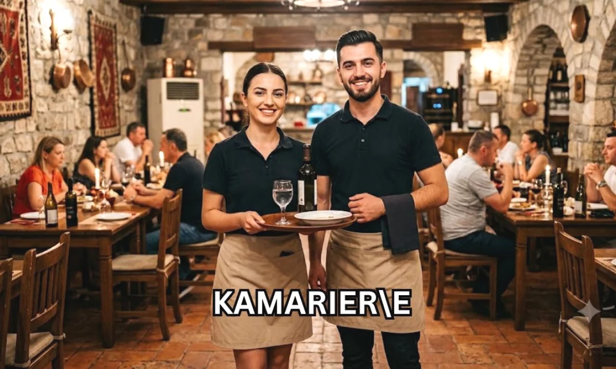 Njoftime Pune ne Tirane, Profesioni Kamarier\\e , Fillestar/Pak eksperience, Pagesa 65,000  Leke.