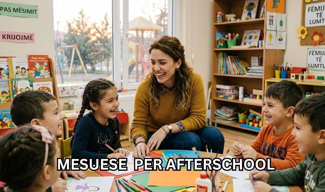 Njoftime Pune ne Tirane, Profesioni Mesuese per afterschool , Pa Eksperience, Pagesa 50,000  Leke.