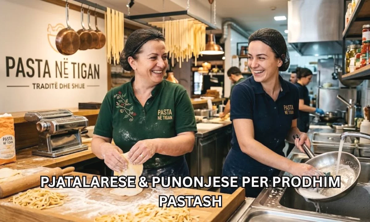 Njoftime Pune ne Tirane, Profesioni Pjatalarese, Punonjese per Prodhim Pastash , Fillestar/Pak eksperience, Pagesa Me Marreveshje.