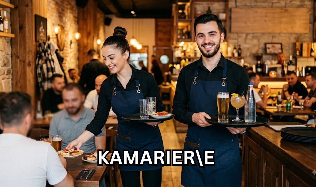 Njoftime Pune ne Tirane, Profesioni Kamarier/e , Me eksperience, Pagesa Me Marreveshje.