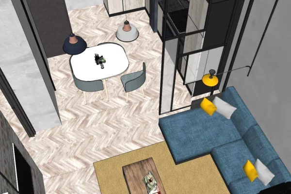 Shtepi me qera Apartament ne Tirane, 2+1, Mobilimi E mobiluar, Pagesa 1,400  Euro.