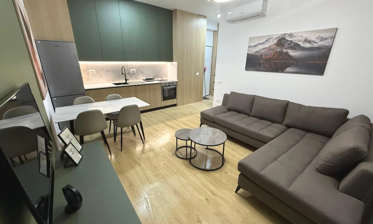 Shtepi me qera Apartament ne Tirane, 1+1, Mobilimi E mobiluar, Pagesa 50,000  Leke.