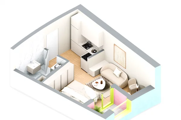 SHITET ME KREDI DERI NE 80% STUDIO NE REZIDENCA BALLADA LIQENI I FARKES