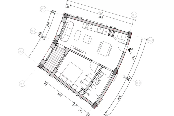 Shtepi ne shitje Apartament ne Tirane, 1+1, Mobilimi Bosh, pa mobiluar, Pagesa 93,000  Euro.