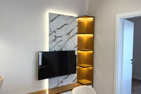 Shtepi me qera Apartament ne Tirane, 1+1, Mobilimi E mobiluar, Pagesa 60,000  Leke.