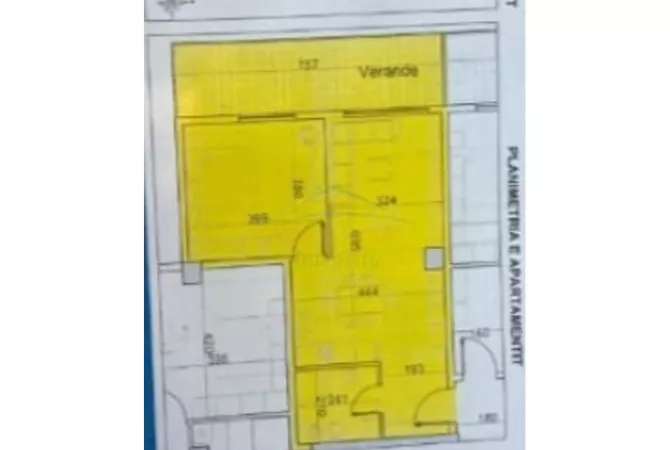 Shtepi ne shitje Apartament ne Tirane, 1+1, Mobilimi Bosh, pa mobiluar, Pagesa 79,722  Euro.