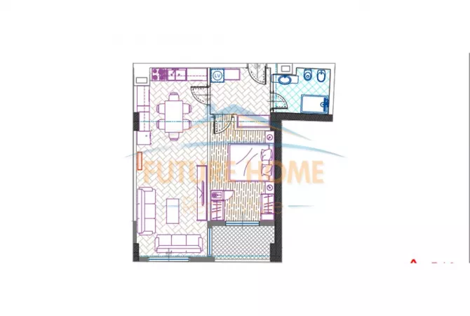 Shtepi ne shitje Apartament ne Tirane, 1+1, Mobilimi Bosh, pa mobiluar, Pagesa 146,000  Euro.